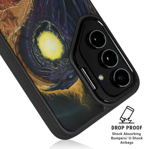 Yin Yang Dragon by Ed Beard Jr Galaxy S24 FE Kickstand Case